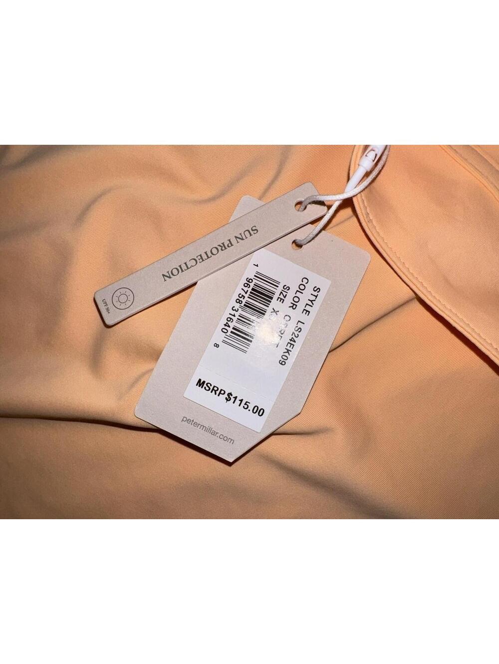 Peter Millar Lightweight Long-Sleeve Sun Shirt SIZE XS NWT Peach Rashguard - Picture 6 of 7